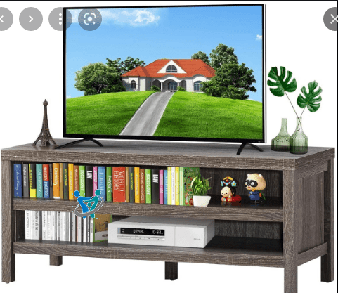 اشكال مكتبات خشب للشاشه 3 اشكال مكتبات خشب للشاشه